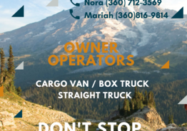 Водитель со своим авто / Owner-operator