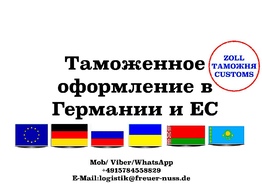 Таможенное оформление в Германии и ЕС. Таможенный брокер в Германии и ЕС. Весь комплекс таможенных услуг.